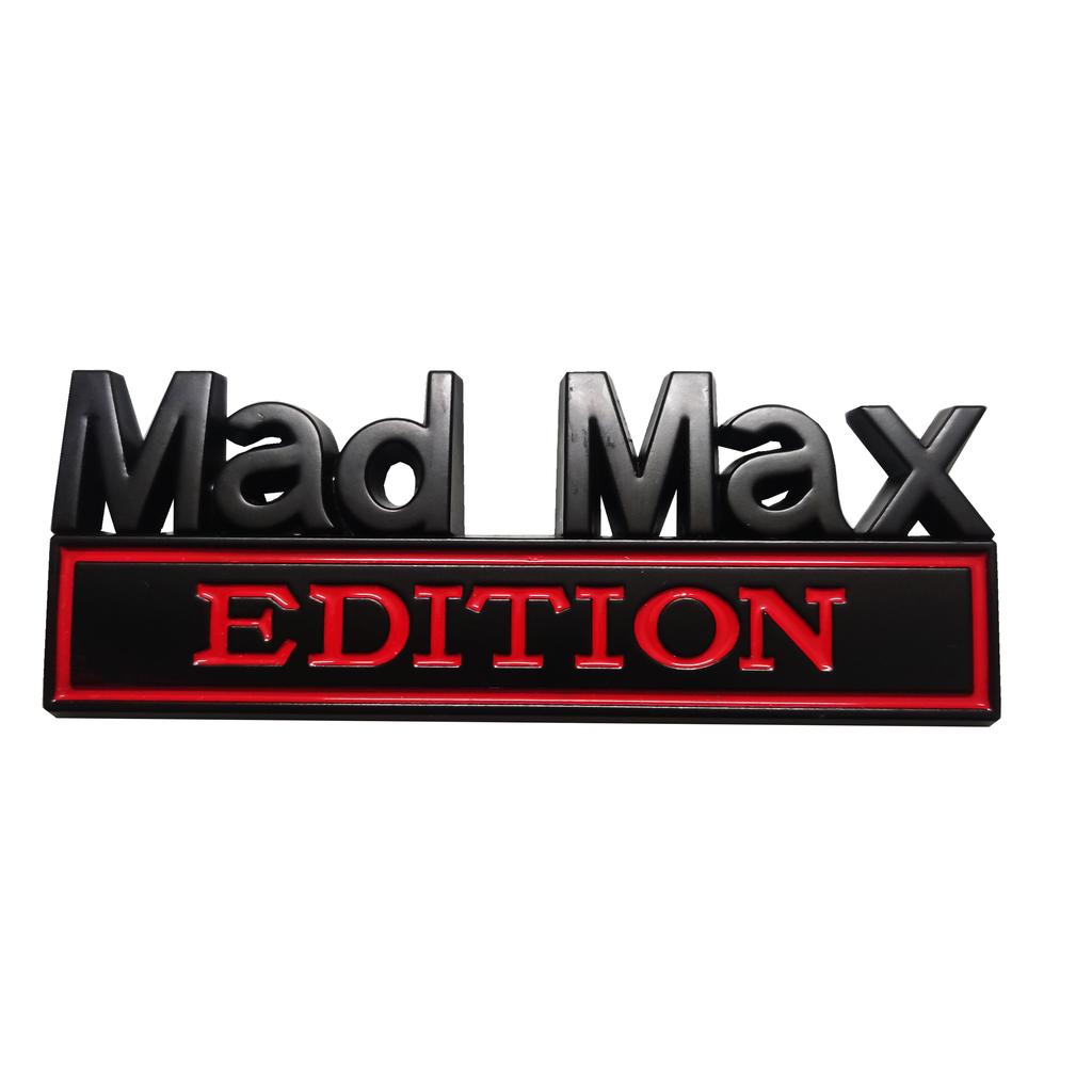 Mad Max Edition Emblem Sticker Badge Fender Funny Decals Car Truck Replacement Door for Universal Vehicle SUV Motorcycle
