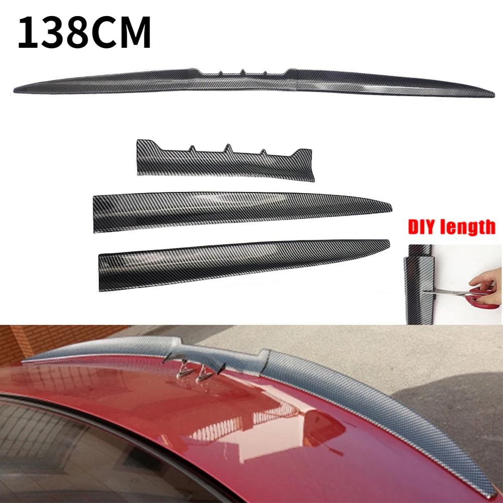Car Universal Roof Spoiler Tail Spoiler Trunk Wing DIY Refit Spoiler Poiler Wing Racing Trunk Aut Car Accessories