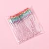 50Pcs Eyelash Brush Disposable Eyebrow Brushes Rainbow Mascara Wand Applicator Lash Extension Cosmetic Makeup Tools