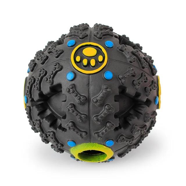 3-цветный шар-шум, корм для домашних животных, падающий шар, головоломка для домашних животных, игрушка для собак, звучащая игрушка, пищащий шар, круглый