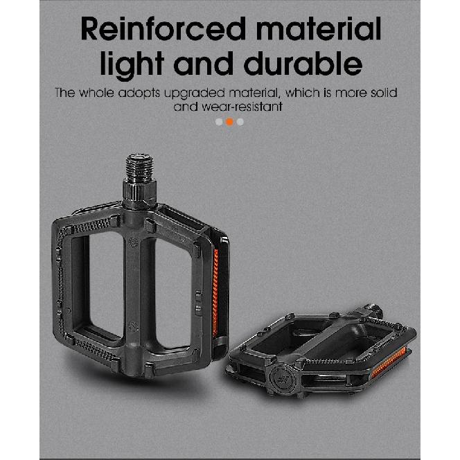 Bicycle Pedals DU Bearing Ultralight MTB Road Bike Pedals Anti-Slip Reflective Cycling Pedals Bike Accessories