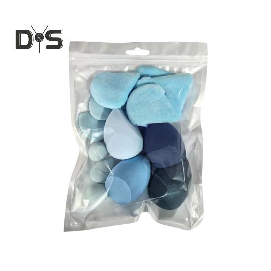 14 шт./компл. набор спонжей для макияжа с пудрой без латекса, растушевка жидкой пудры, нанесение крема, косметический спонж, блендер, женские инструменты для макияжа