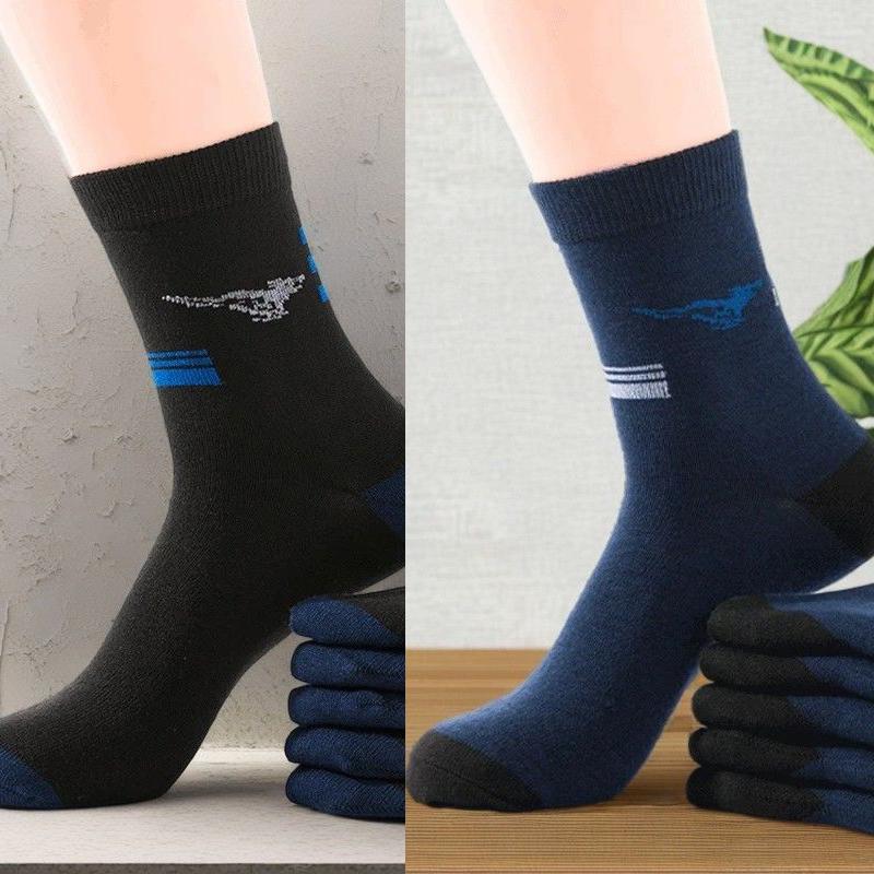 1/5/10 пар мужских носков, дышащие хлопковые спортивные носки, дышащие дезодорирующие деловые носки, большие размеры 39-44