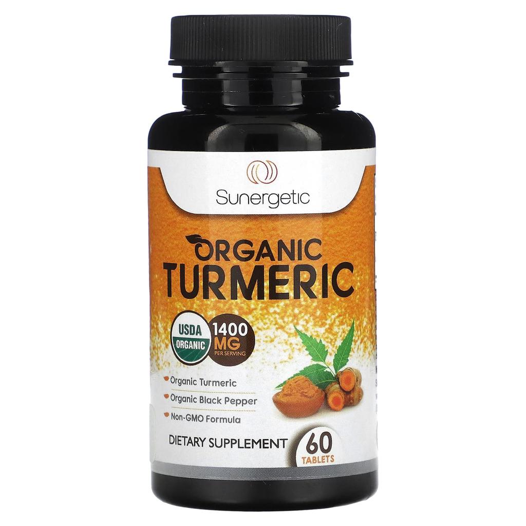 Organic Turmeric, 1,400Mg, 60 Tablets
