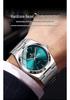 Binbang BINBOND Men's Quartz Watch with Stainless Steel Buckle, Double Calendar, Business Casual Style.
