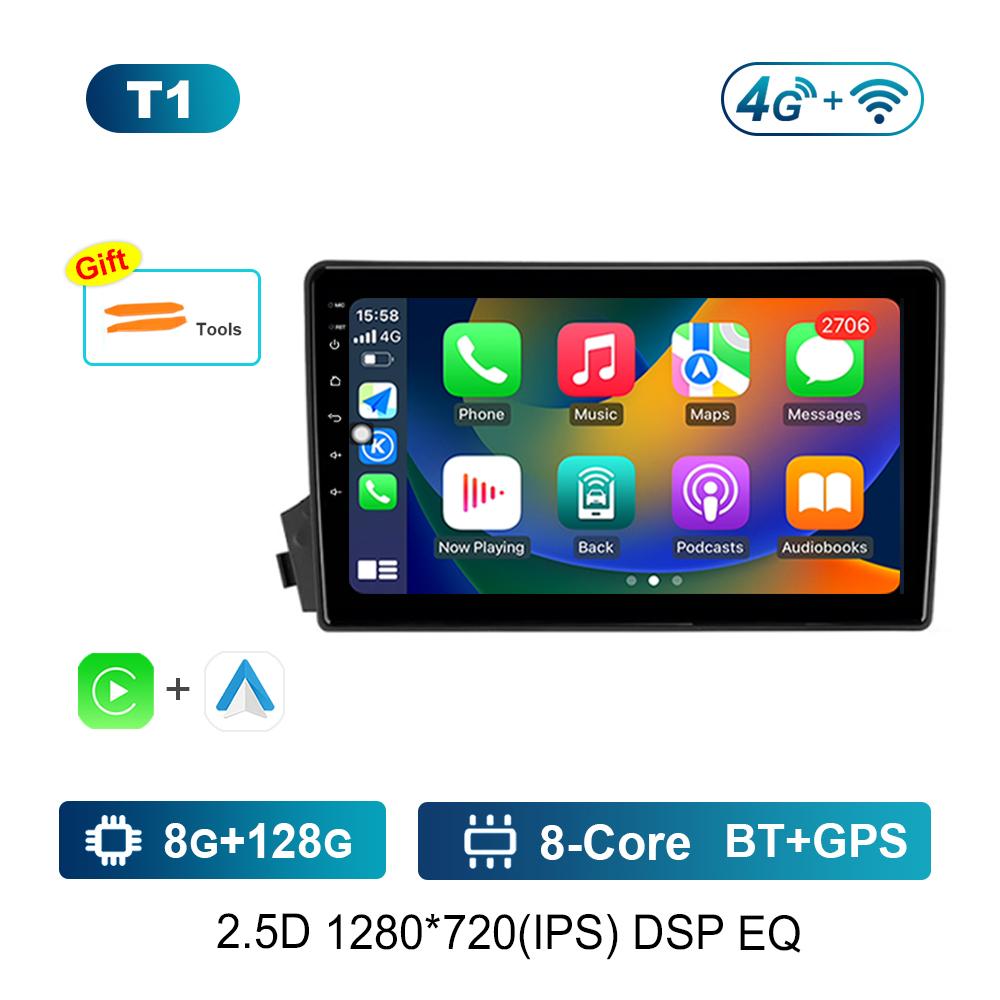 Carplay Автомобильный Радио Мультимедийный Плеер WiFi для SsangYong Actyon C100 2005 - 2011 GPS Navi 4G HD Экран Android Система Головное Устройство