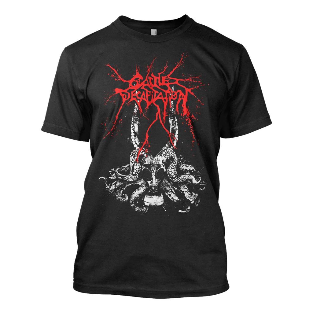 Cattle Decapitation Инспекционный Знак Повседневная Футболка Люксовый Бренд для Мужчин и Женщин Топ 2026 Новый Логотип Рок-Группы