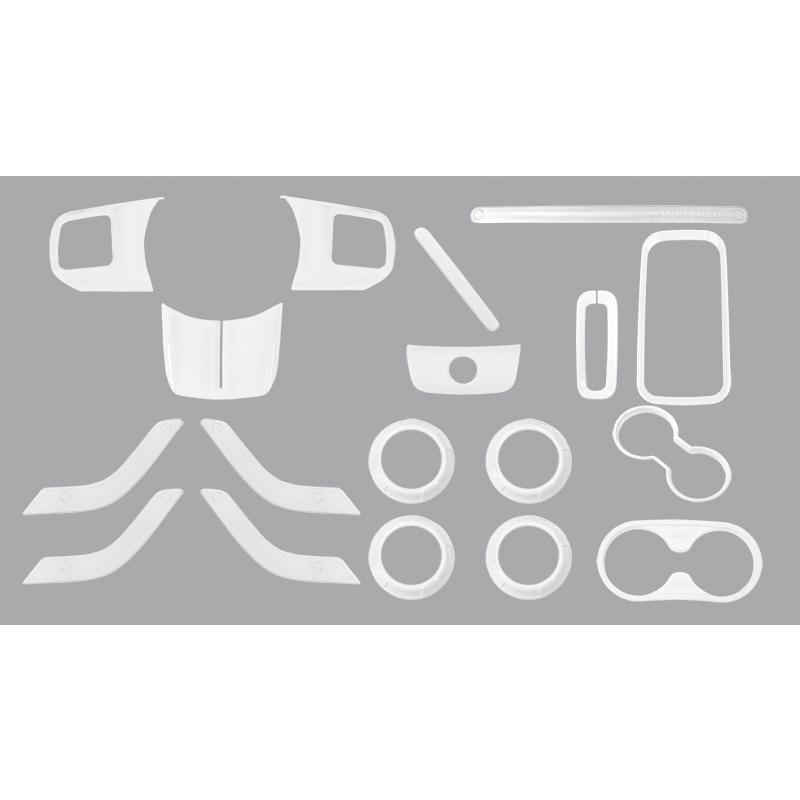 SHINEKA ABS украшение интерьера автомобиля, наклейки, полный комплект отделки, 2/4 дверные аксессуары для Jeep Wrangler JK JKU