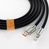 120W 180 Degree Silicone Data Cable USB A Elbow Zinc Zinc Zinc Alloy Data Line  Mobile Phone Accessories