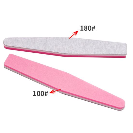 2 Pcs Nail Polishers Double-sided Great Friction Reusable Beauty Caring Thick Manicure Shaping Nails Long Nail Files Polishing Tool Nail Salon Stuff