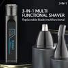 KEMEI KM-277 Триммер для ушей и носа для мужчин, перезаряжаемый - USB электрический триммер для носа для мужчин