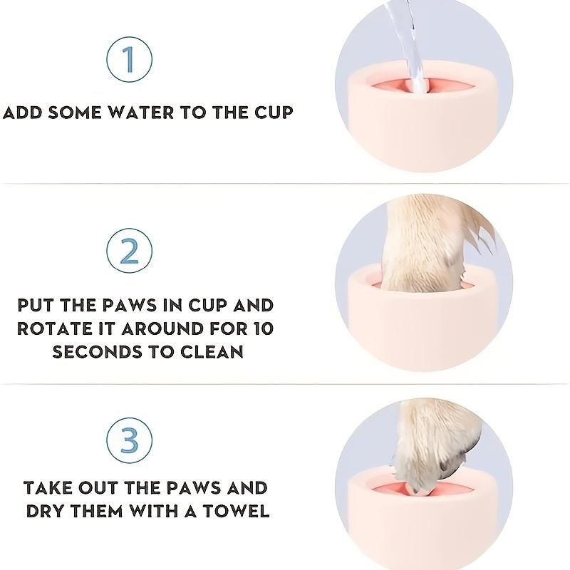 Portable Dog Paw Cleaner Soft Silicone Pet Foot Washer Cup for Quick Cleaning and Grooming