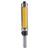Flush Trim Router Bit with Top and Bottom Bearing 1‑1/2inch H * 1/4inch Shank Woodworking Tool