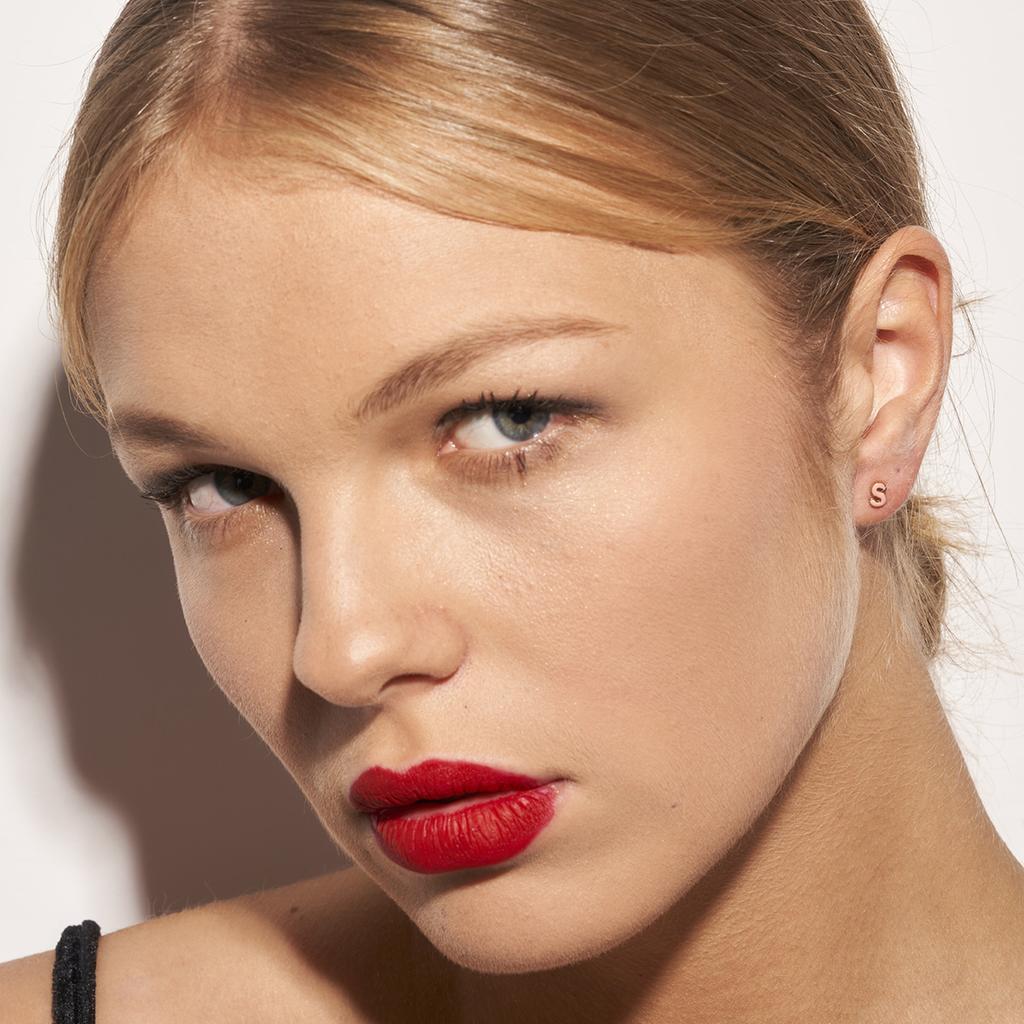 Золотая серьга S Coral SUPERB для женщины