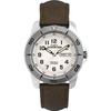 Timex Expedition Мужские Коричневые Кожаные Спортивные Часы Белые