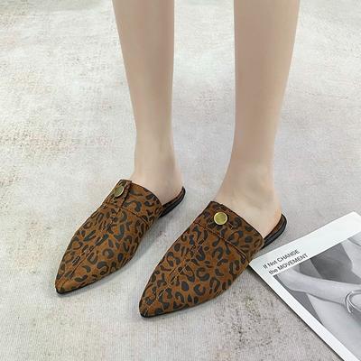 Европейские и американские джинсовые шлепанцы на плоской подошве, женские, большого размера, с острым носком, мюли, полушлепанцы, одинарные туфли, wish