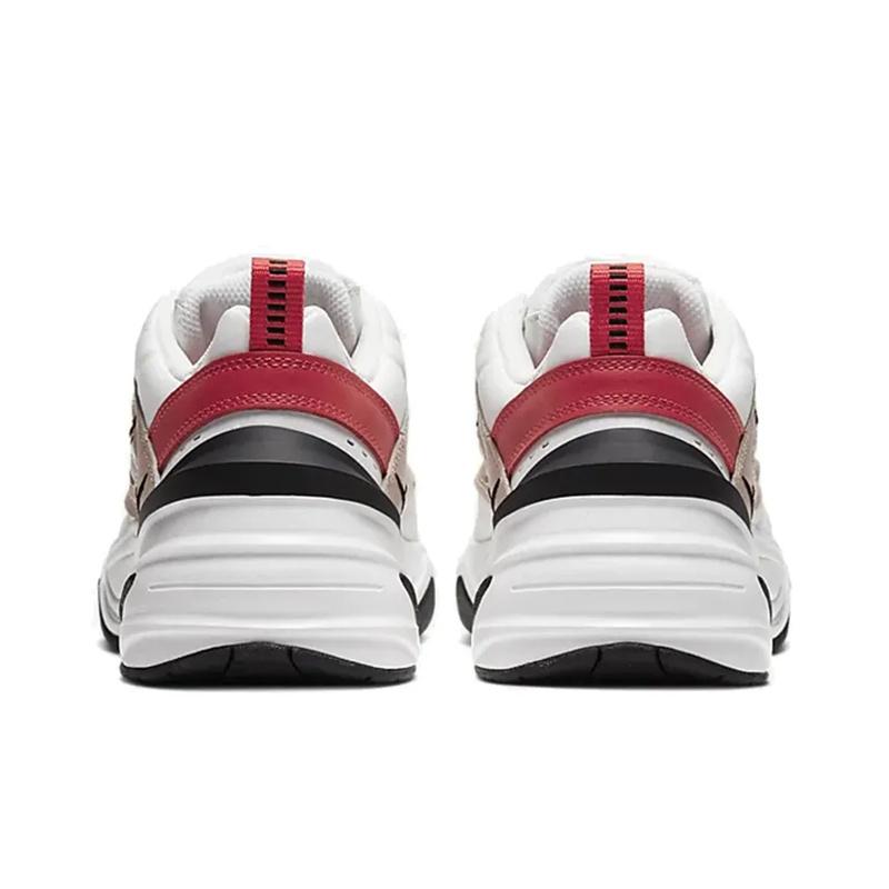 Nike M2K Tekno Устойчивые к истиранию Низкие Детские Повседневные Кроссовки Белый Молочный Чай AQ3108-205