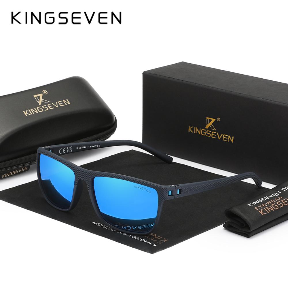 Kingseven Прозрачные солнцезащитные очки для женщин, модные поляризованные, блокирующие УФ-излучение, очки для защиты глаз от солнца, праздничные очки
