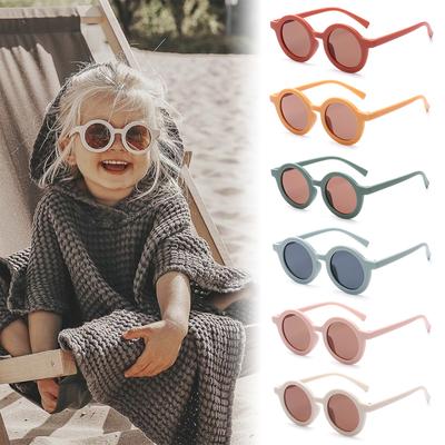 Защита UV 400 Детские Солнцезащитные Очки Круглая Рамка Очки для Малышей Защита от Солнца Очки для Детей Солнечные Очки