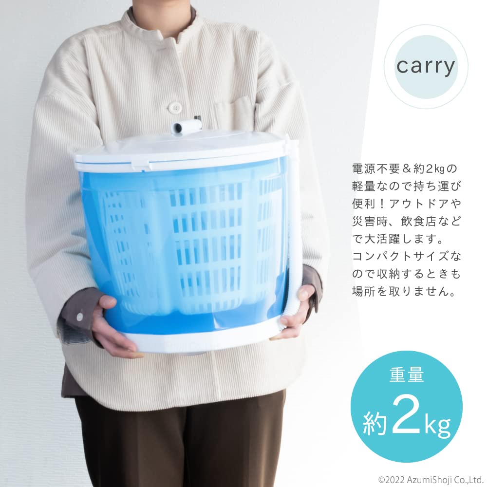 Ручная мойка без электропитания, простая ручная рукоятка, машина A-ITEM, требуется, обезвоживание, (синий)