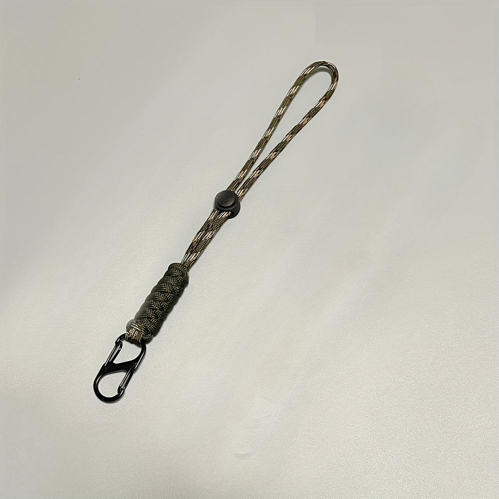 Плетеный брелок с крючком на запястье - Прочный уличный разноцветный держатель для ключей для пеших походов, кемпинга и повседневного использования, аксессуары для кемпинга