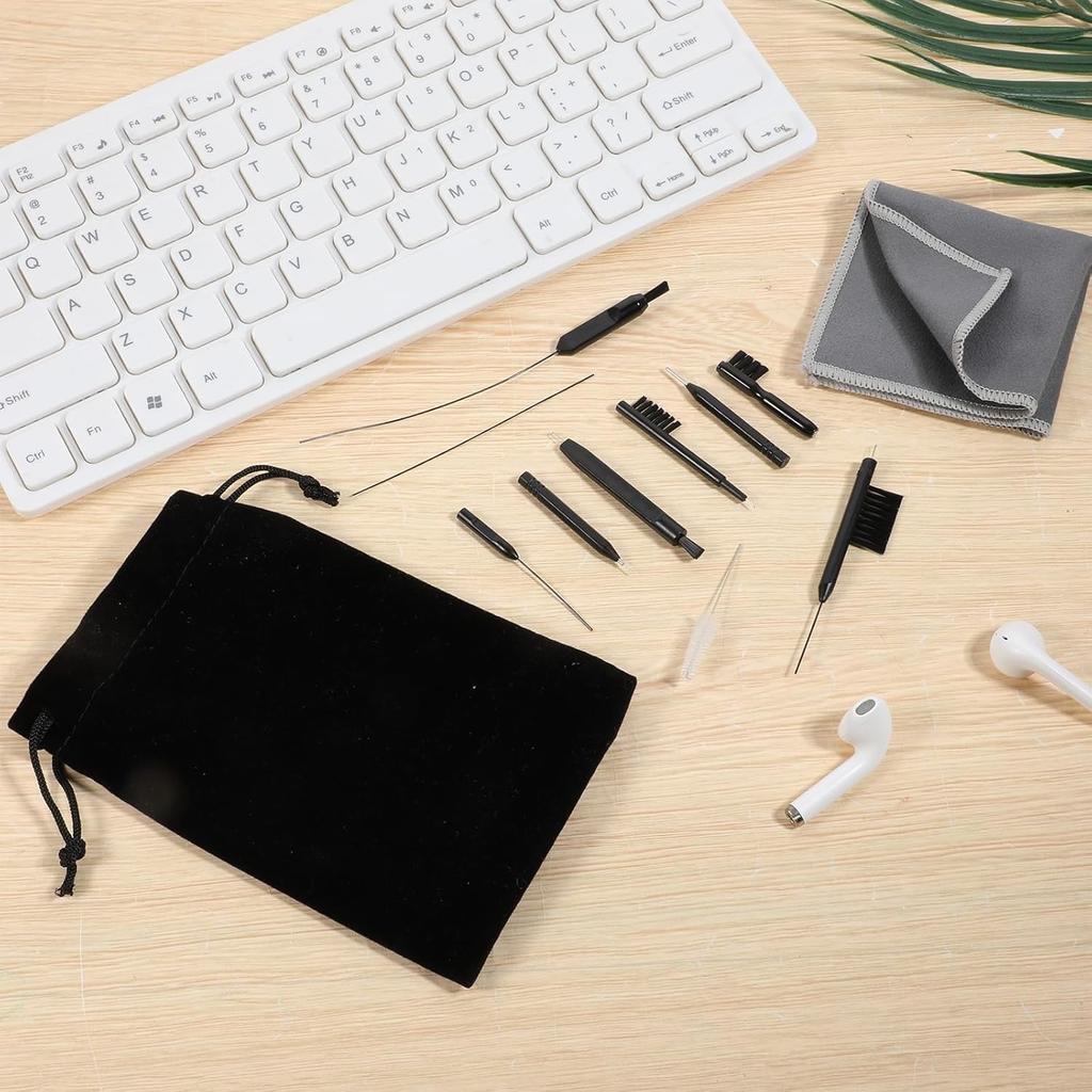 12Pieces/Pack Hearing Aid Cleaning Kit Hearing Aid Cleaning Tools Hearing Aid Amplifier Cleaning Tools Hearing Aid Brushes