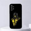 Игровой чехол для телефона M-Mortal Kombat для Samsung Galaxy A13, A21s, A22, A31, A32, A52, A53, A71, A80, A91, Мягкий черный корпус