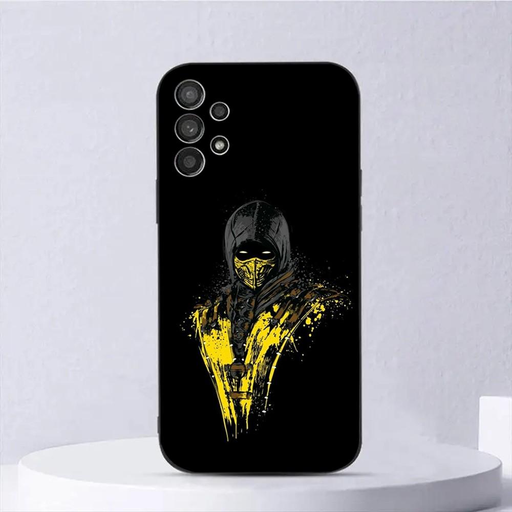 Игровой чехол для телефона M-Mortal Kombat для Samsung Galaxy A13, A21s, A22, A31, A32, A52, A53, A71, A80, A91, Мягкий черный корпус