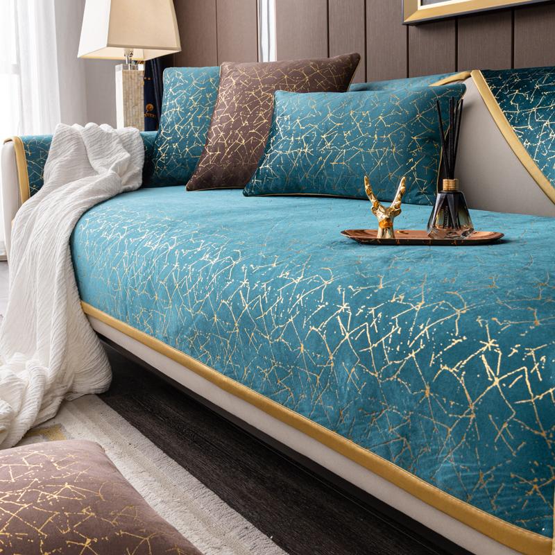 Чехол для дивана Nordic Light luxury, подушка в форме буквы L, кожаный чехол для дивана Four Seasons, нескользящее полотенце для декора гостиной