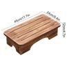 1Pc Home Office Wood Stool Toilet Low Footstool Children Living Room Bathroom Footrest Non-slip