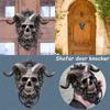 Punk Skull Door Knocker Sheep Head Devil Head Knocker Gothic Satan Door Hanging  Door Buckle