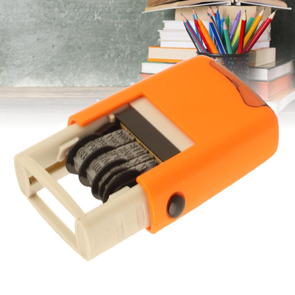 25x2.8mm English Date Stamp Clear Stamping Quick Drying Date Stamp for Study Work Life