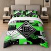 3Pcs Bedding SetBorussia Mönchengladbach Soft Bed Sheet and Two Pillowcases Home Bedroom Decor