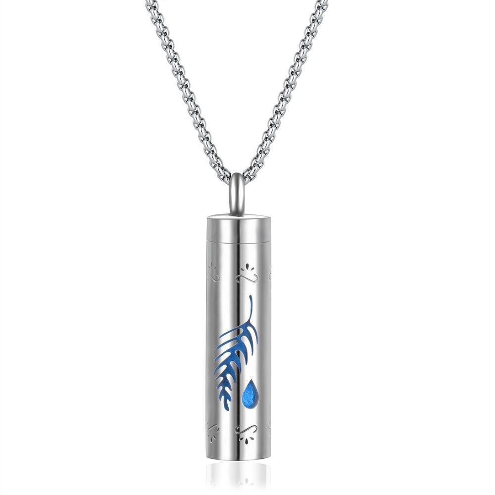 Aroma Jewelry Perfume Oils Necklace Silver Color Locket Perfume Necklace Jewelry Accessories