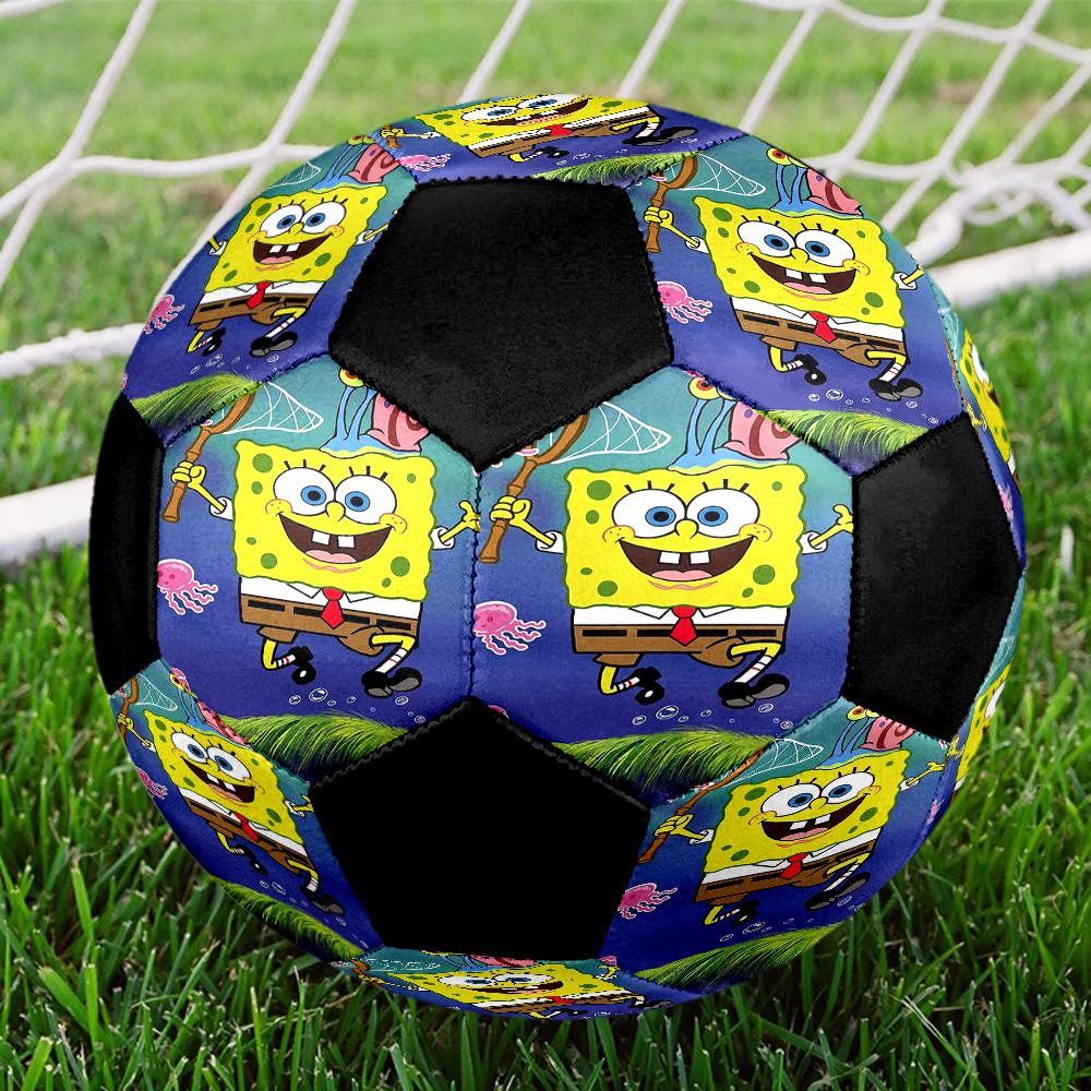 SpongeBob SquarePants Theme Size 5 Soccer Ball, Suitable for Both Indoor and Outdoor Matches, a Gift Suitable for Everyone.