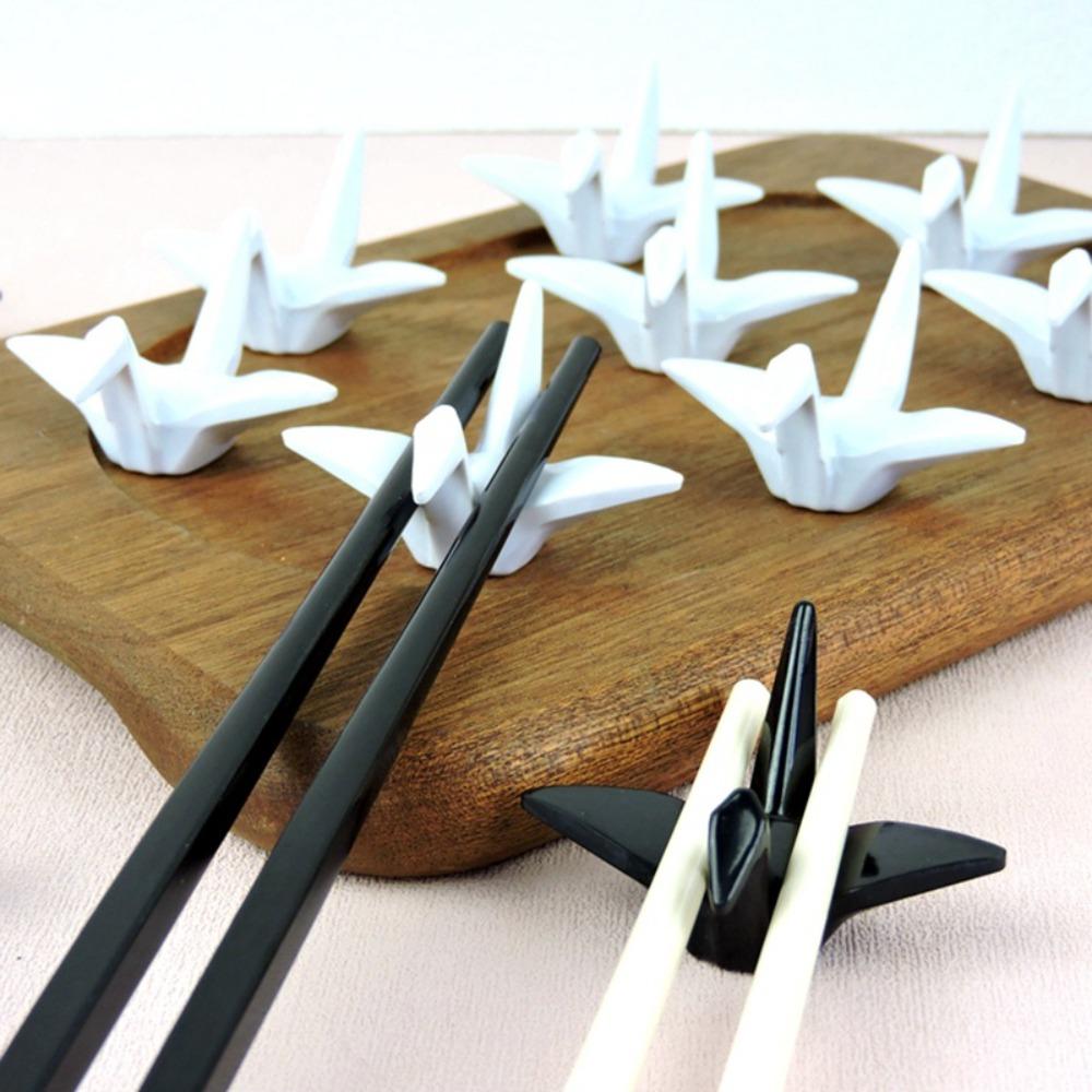 Anti-drop Chopsticks Display Stand Unique Shape Penholder Paper Crane Chopsticks Holder Spoon