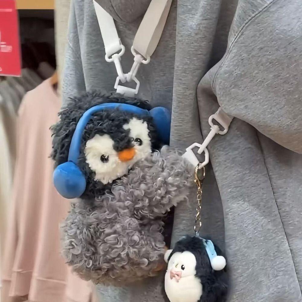 Сумка двойного назначения Детский рюкзак Плюшевая игрушка Животное Сумка через плечо Пингвин Сумка через плечо Студенты