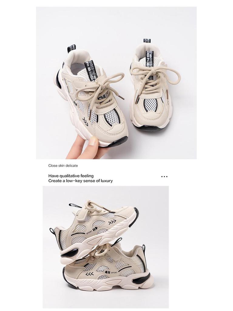 2026 Spring Children's Sports Shoes, Breathable Mesh, Soft Sole, Lightweight Boys' & Girls' Running Shoes, Casual Sneakers