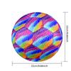 1pc Polka Dot Rainbow Size 5 Soccer Ball Professional Match Training Football Indoor &Outdoor Sports Ball Lightweight Durable m6522