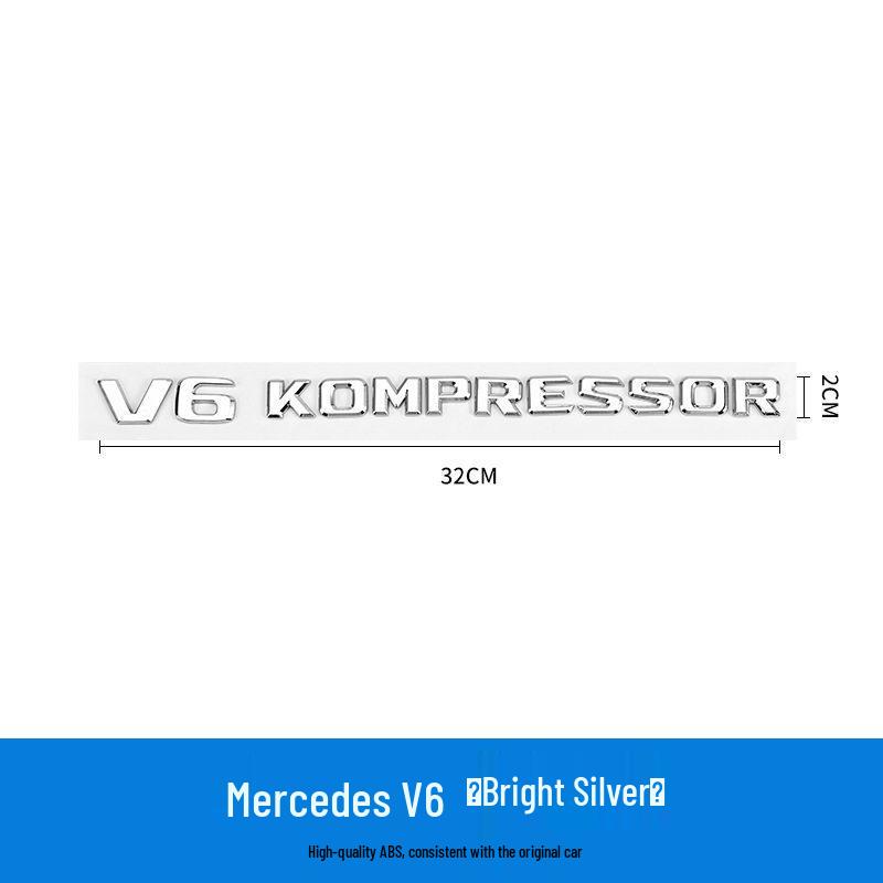 Mercedes V12 V6 V8 Kompressor Turbo Fender Emblem Sticker