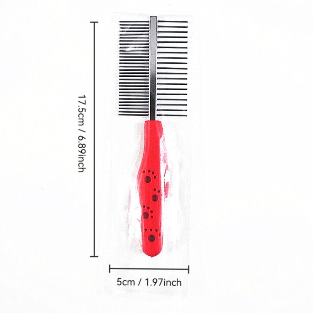 Stainless Steel Hair Removal Comb Two-sided Dog Cleaning Grooming Tool Comfortable Dog Comb