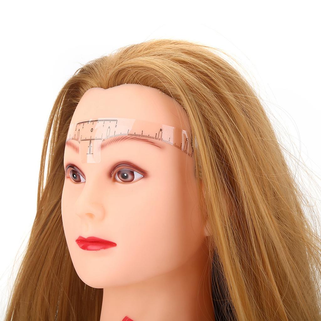100 шт./компл. одноразовая линейка для бровей, макияж, микроблейдинг, трафарет для татуировки бровей, измерение