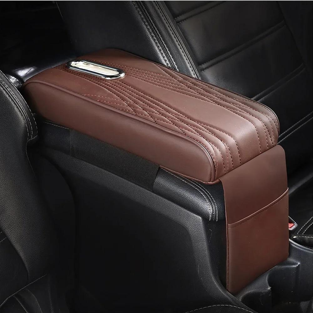 Pana Leather Center Console Cover Tissue Box Arm Rest Protector Armrest Protective Pad Console Box