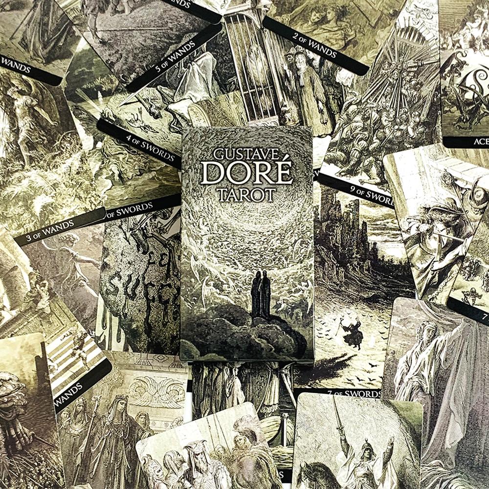 Таро Гюстава Доре 78 карт Карты Настольные игры для вечеринок Для семьи и друзей Развлечения Английская версия Гадальная игра Карты