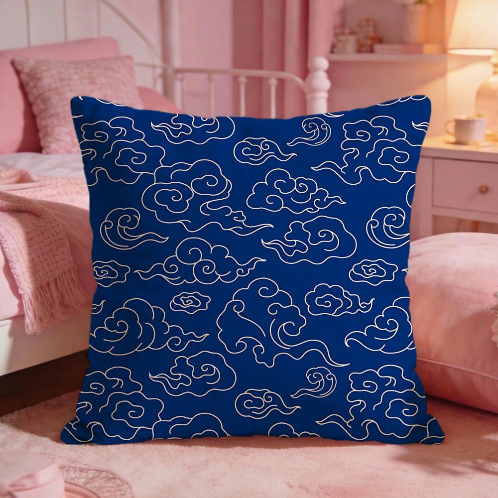 AAuspicious Cloud PatternS Cushion Cover Premium Comfort Reversible Pillow Cove Two in One Design for Any Room Car Interior