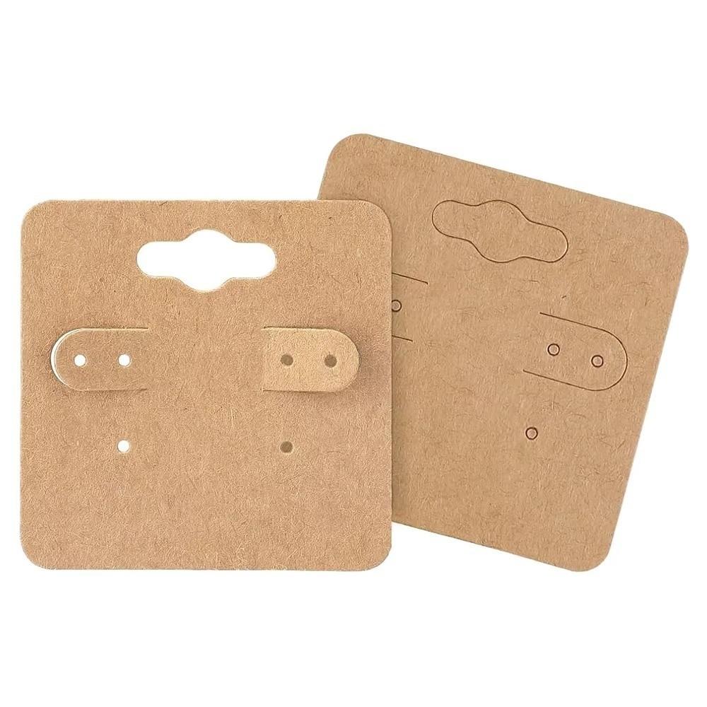 100 шт. Бирка для украшений Карточка для демонстрации сережек Продажа украшений с отверстиями для держателя Карточки для упаковки сережек Поделки своими руками