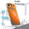 Fit iPhone 17 Air Clear Gradient Magnetic Phone Case, Compatible MagSafe Shockproof Protection Stand Cover For iPhone 17 Air
