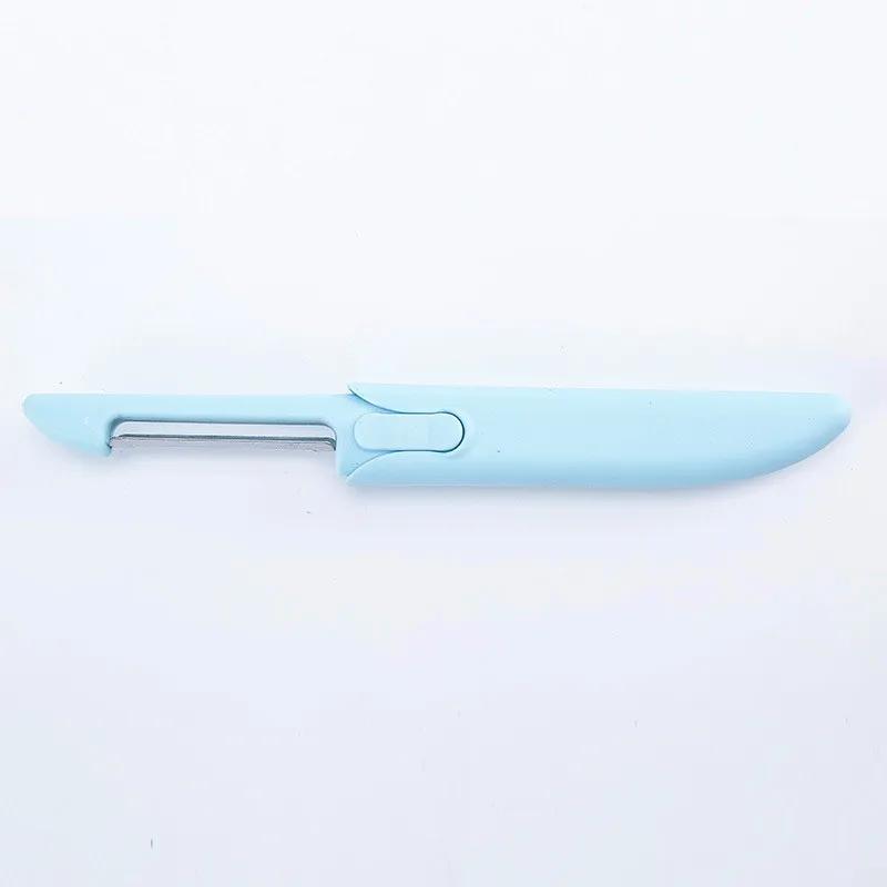 1 шт. Фруктовый нож для чистки, кухонный нож для рукоделия, подарочный набор, домашняя кухонная машинка для резки дыни, 2-в-1, машинка для чистки из нержавеющей стали