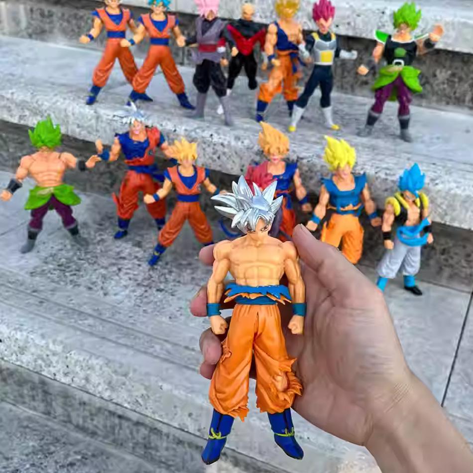 17-18 см Аниме Dragon Ball Z Супер Сайян Сон Гоку Броли Веджета Аниме Фигурка Действия Модель Милые Подарки Коллекционные Фигурки для Детей