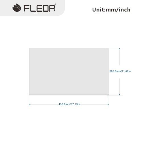 FLEOR 11.4" X 17" Blank Guitar Bass Pickguard Sheet, DIY Guitar Pickguard Backplate Scratch Plate Material, 1-Ply, Cream